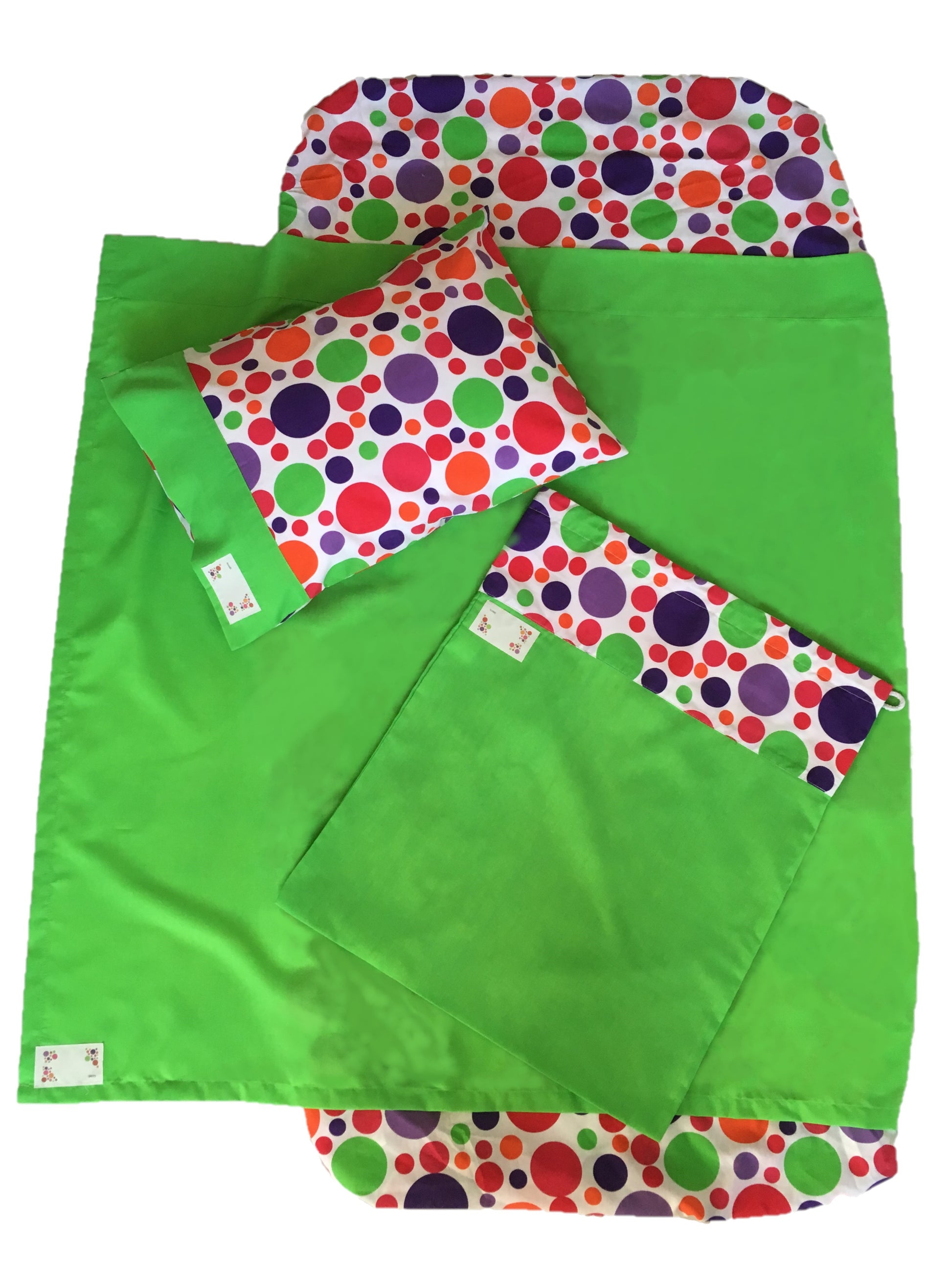 Lime Spots Sheet Set-(style A/B)