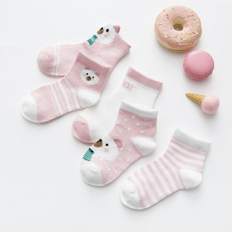 5 Pairs Infant Baby Socks for Boys & Girls Newborn Toddler Baby Clothes Accessories