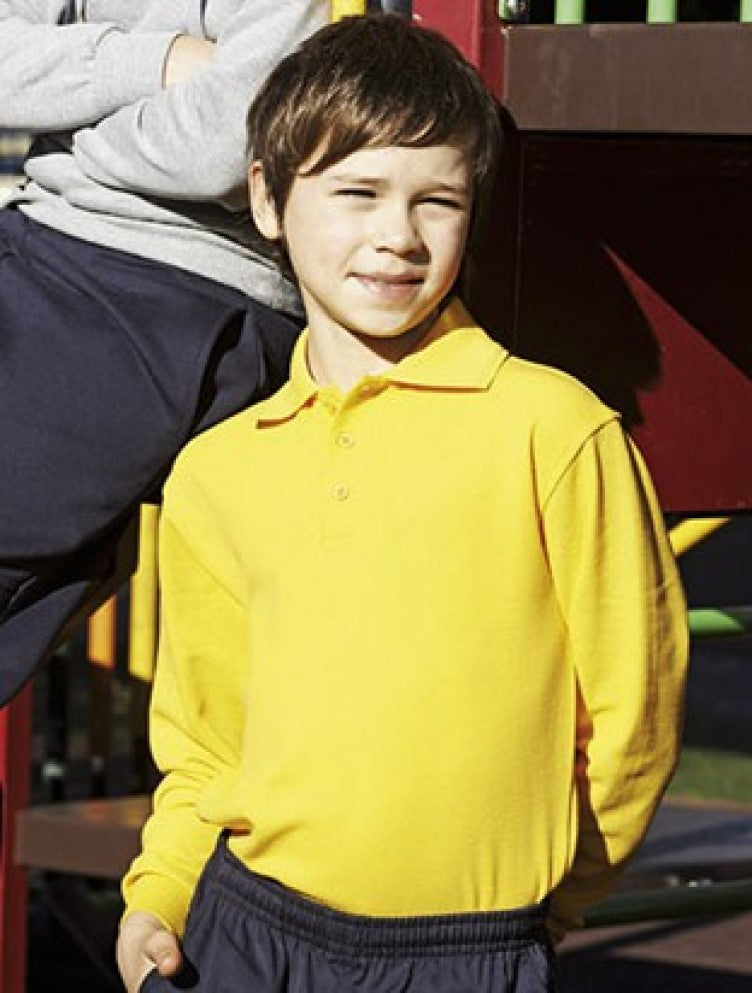 Kids Long Sleeve Basic Polo