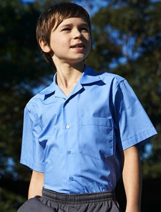 Boys Short Sleeve School Shirt